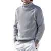 Men's Loose Turtleneck Pullover Warm Bottoming Sweater　80358204F sold by Manly