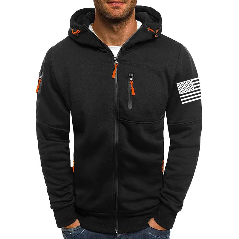 Men's Solid Cardigan Zip-Up Hooded Jacket 59926043X sold by Manly product image thumbnail 4