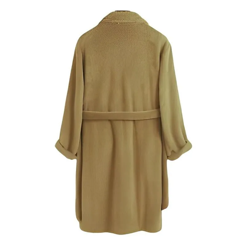 Men's Solid Color Single Breasted Coat Lapel Plush Coat 50028548X sold by Manly product image thumbnail 4