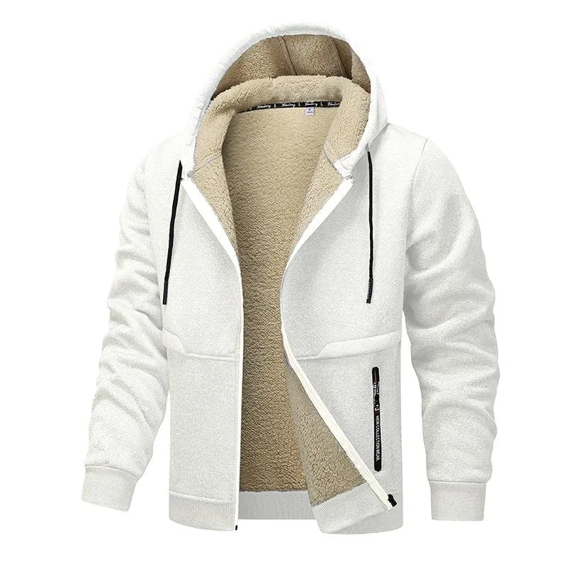 Men's Sherpa Thickened Hooded Jacket 79748172U sold by Manly product image thumbnail 2