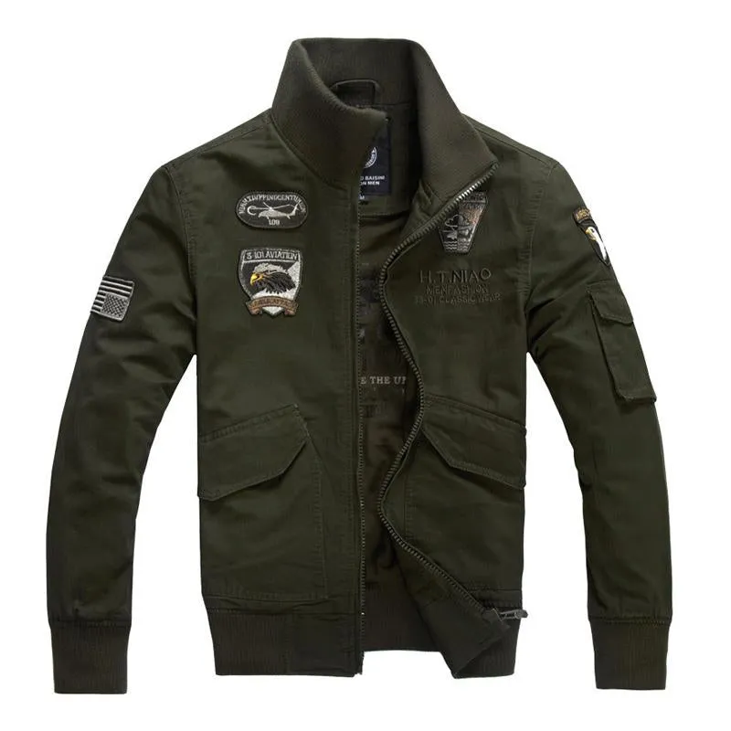 Men's Vintage Zip-Up Bomber Jacket 07915369U sold by Manly