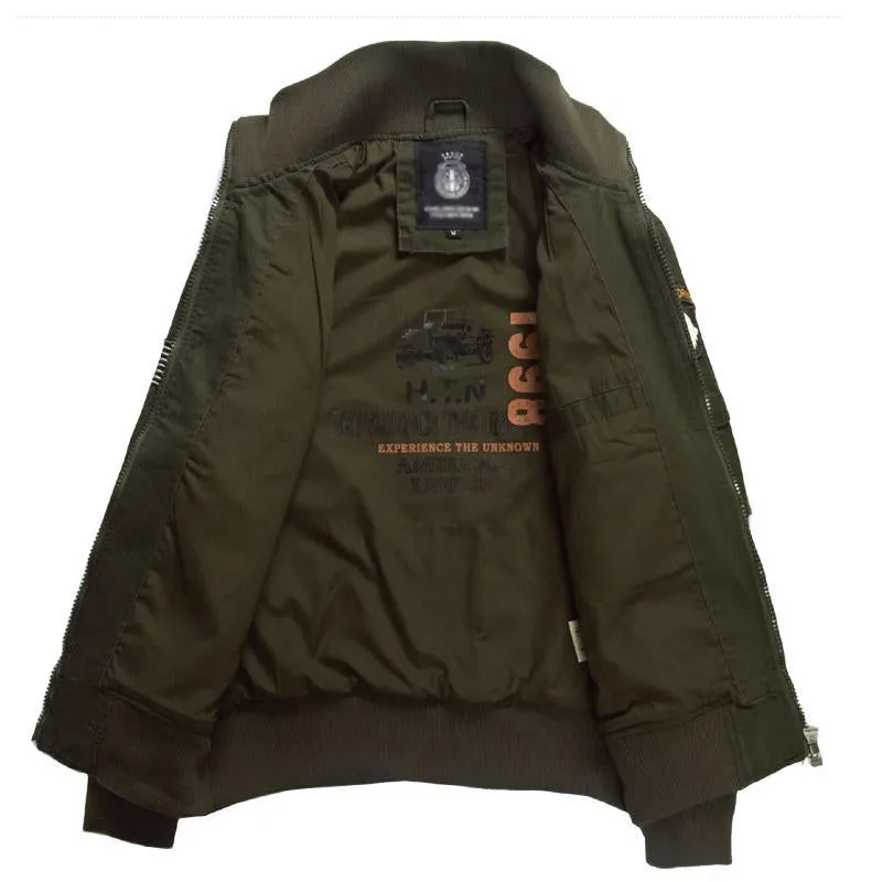 Men's Vintage Zip-Up Bomber Jacket 07915369U sold by Manly product image thumbnail 5