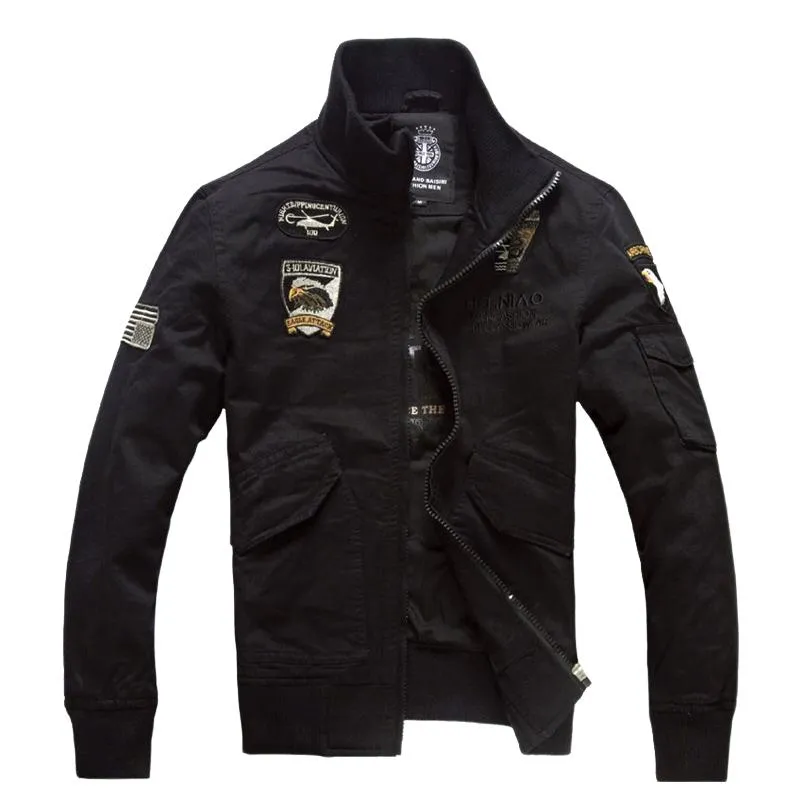 Men's Vintage Zip-Up Bomber Jacket 07915369U sold by Manly product image thumbnail 3