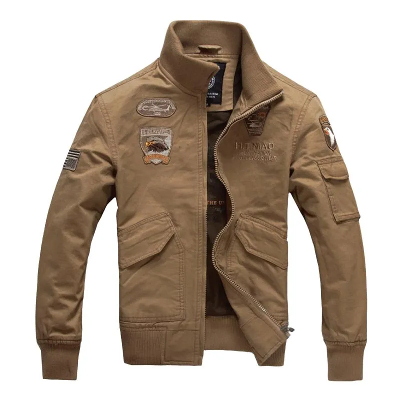 Men's Vintage Zip-Up Bomber Jacket 07915369U sold by Manly product image thumbnail 2