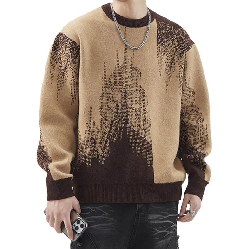 Men's Crew Neck Thickened Knitted Sweater 57747251U sold by Manly