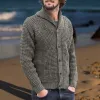 Men's Casual Solid Color Lapel Cardigan 25383307Y sold by Manly