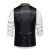 Men's Vintage Herringbone Lapel Chain Suit Vest 64542547Y sold by Manly