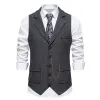 Men's Vintage Herringbone Lapel Chain Suit Vest 64542547Y sold by Manly