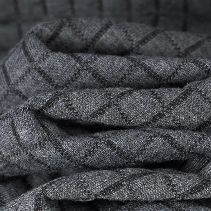 Men's Casual Simple Long-sleeved Plaid POLO Shirt 93406381F sold by Manly product image thumbnail 3