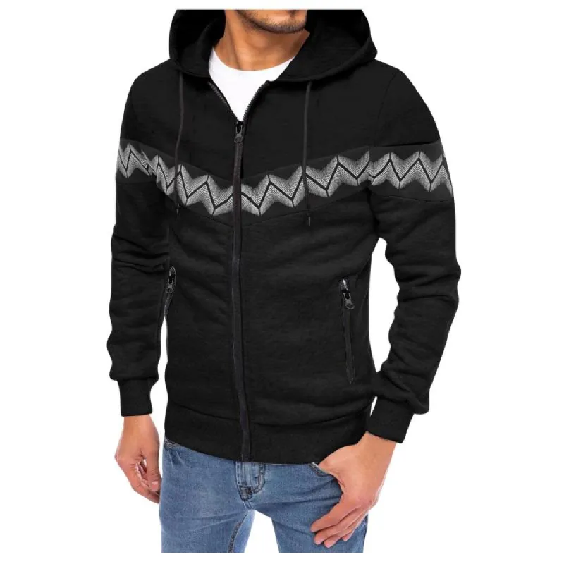 Men's Outdoor Sports Loose Knit Hoodie　54385939F sold by Manly