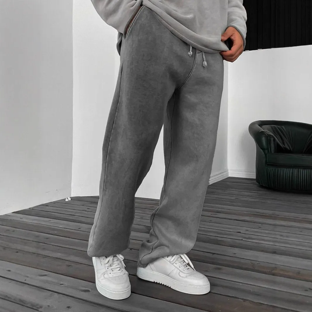 Men's Solid Color Loose Elastic Waist Sports Pants 22147175Z sold by Manly product image thumbnail 2