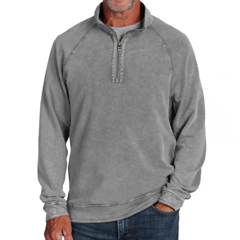 Men's Solid Color Zipper Stand Collar Raglan Long Sleeve Casual Sweatshirt 78480408Z sold by Manly