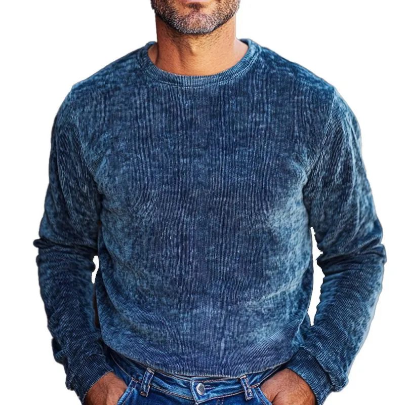 Men's Casual Round Neck Long Sleeve Sweatshirt 29451448X sold by Manly