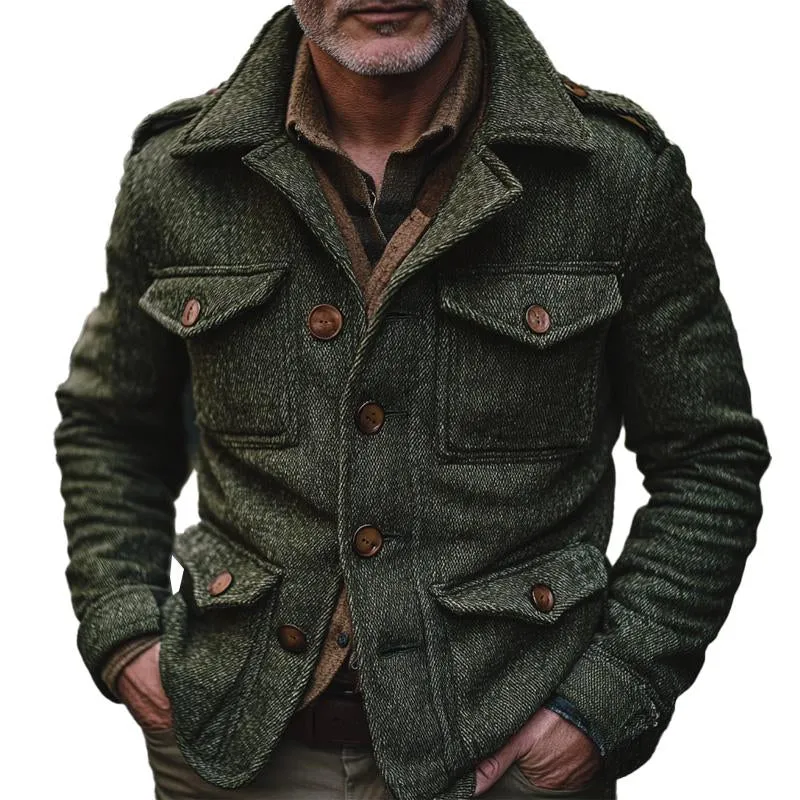 Men's Vintage Multi-Pocket Blend Jacket 81204789X sold by Manly