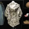 Men's Camouflage Mid-length Hooded Trench Coat 41543263U sold by Manly