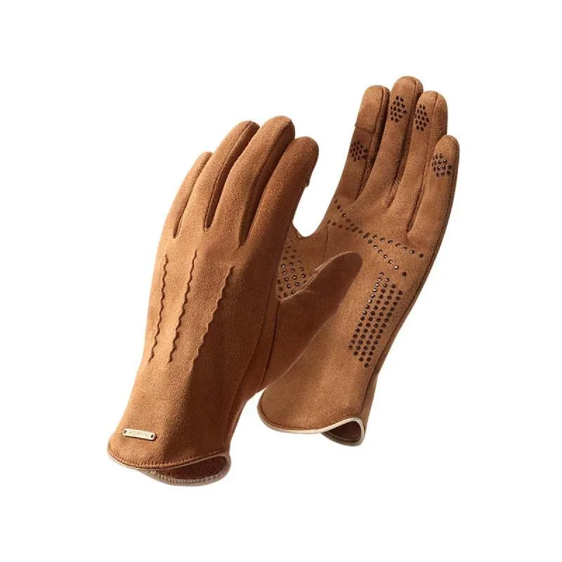 Men's Winter Outdoor Sports Cycling Thickened Suede Gloves 35164274K sold by Manly