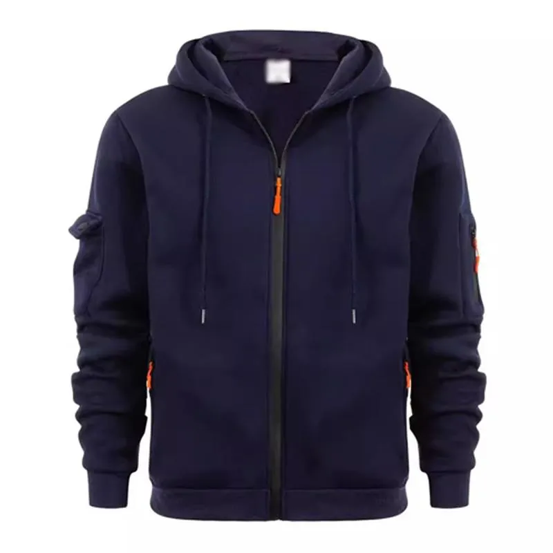 Men's Casual Hooded Multi-pocket Zipper Loose Sports Jacket 16754229M sold by Manly product image thumbnail 4