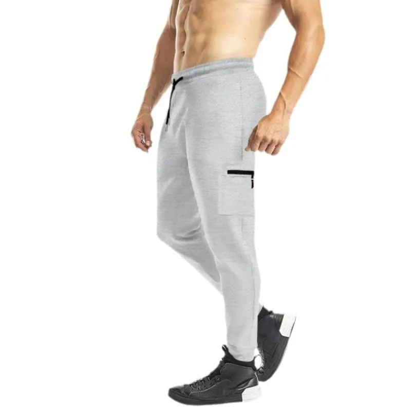 Men's Casual Sports Elastic Waist Slim Fit Cuff Pants 75894603M sold by Manly