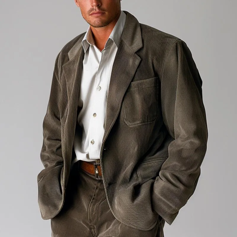 Men's Casual Vintage Corduroy Jacket 31872541F sold by Manly product image thumbnail 2