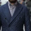 Men's Retro Casual Solid Color Quilted Diamond Pocket Suit Jacket 97911152TO sold by Manly
