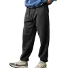 Men's Solid Color Loose Elastic Waist Sports Pants 70853486Z sold by Manly