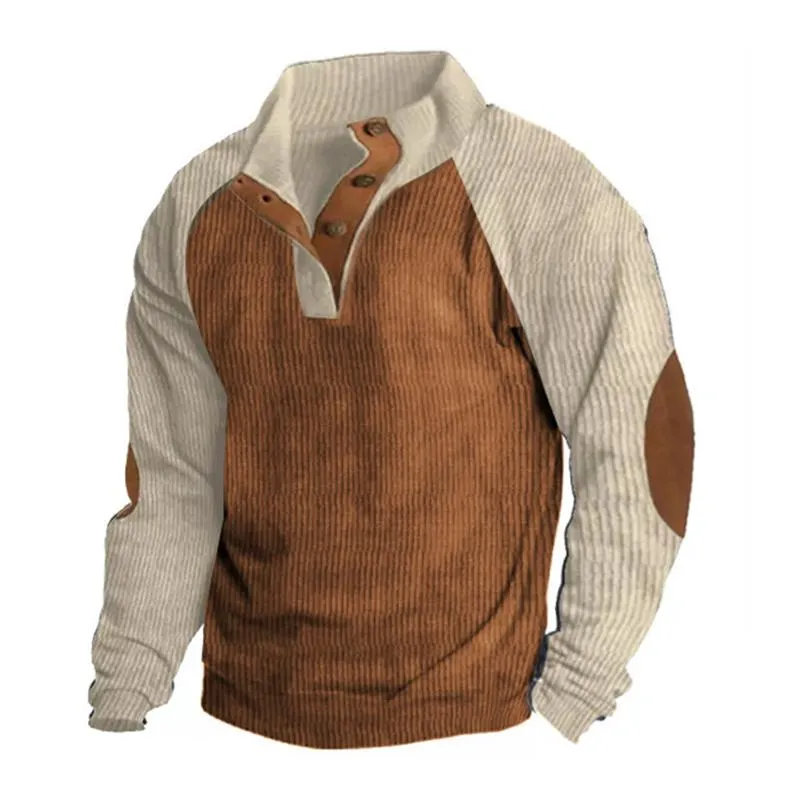 Men's Color Block Stand Collar Raglan Long Sleeve Casual Sweatshirt 24444964Z sold by Manly product image thumbnail 3