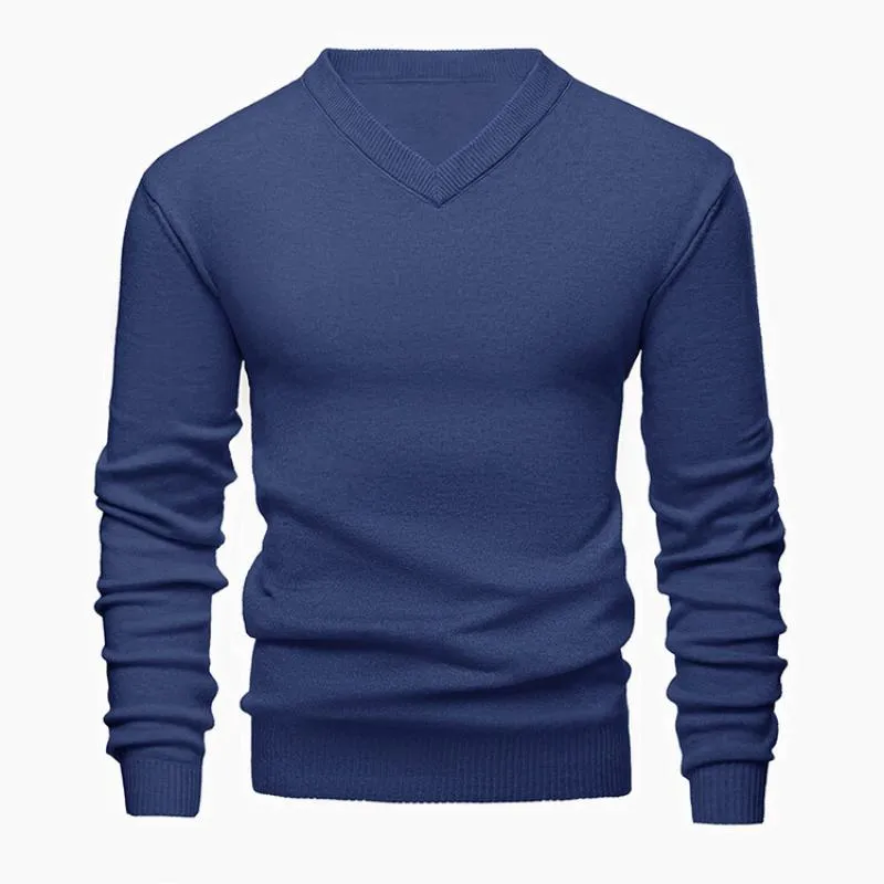 Men's Casual V-neck Thickened Knitted Sweater 56690855F sold by Manly
