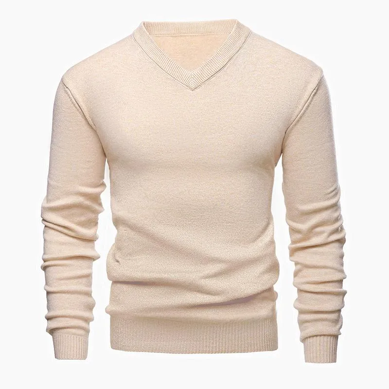Men's Casual V-neck Thickened Knitted Sweater 56690855F sold by Manly product image thumbnail 4