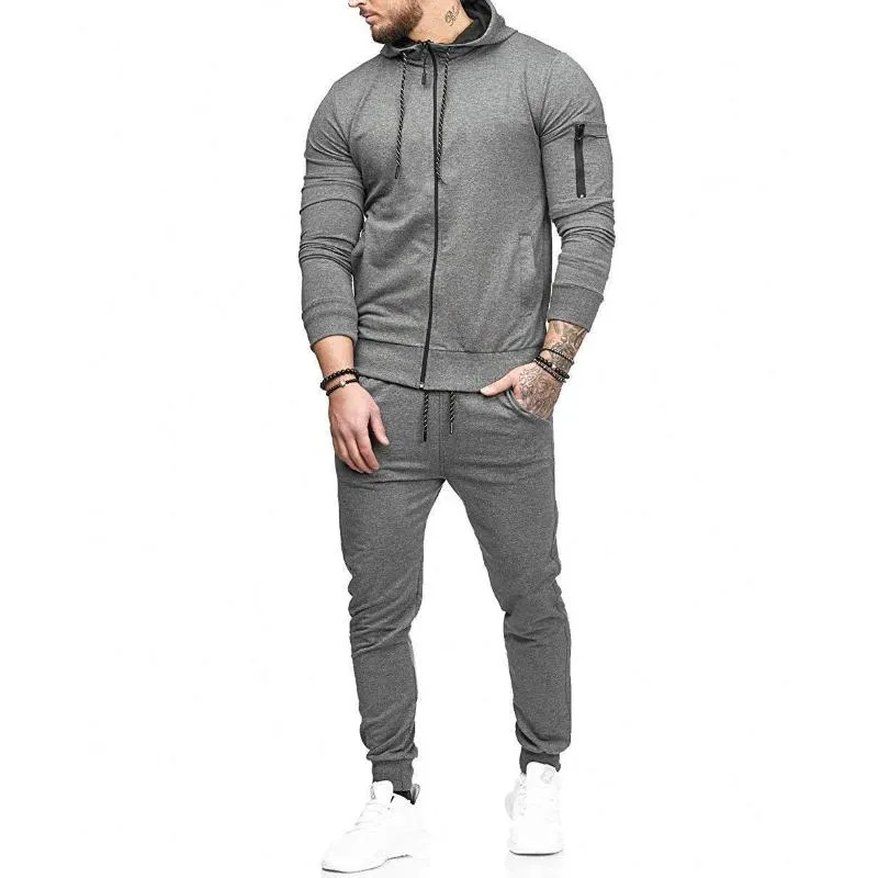 Men's Casual Sports Hooded Sweatshirt and Sweatpants Set 30695619F sold by Manly product image thumbnail 5