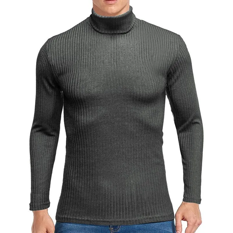 Men's Solid Color Turtleneck Sweater 30507586U sold by Manly product image thumbnail 2