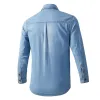 Men's Washed Denim Long Sleeve Shirt 75540031U sold by Manly