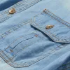 Men's Washed Denim Long Sleeve Shirt 75540031U sold by Manly