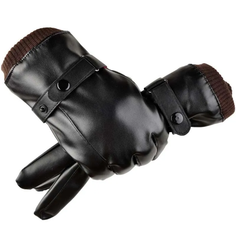 Men's Winter Warm Thickened Leather Gloves 65960061K sold by Manly