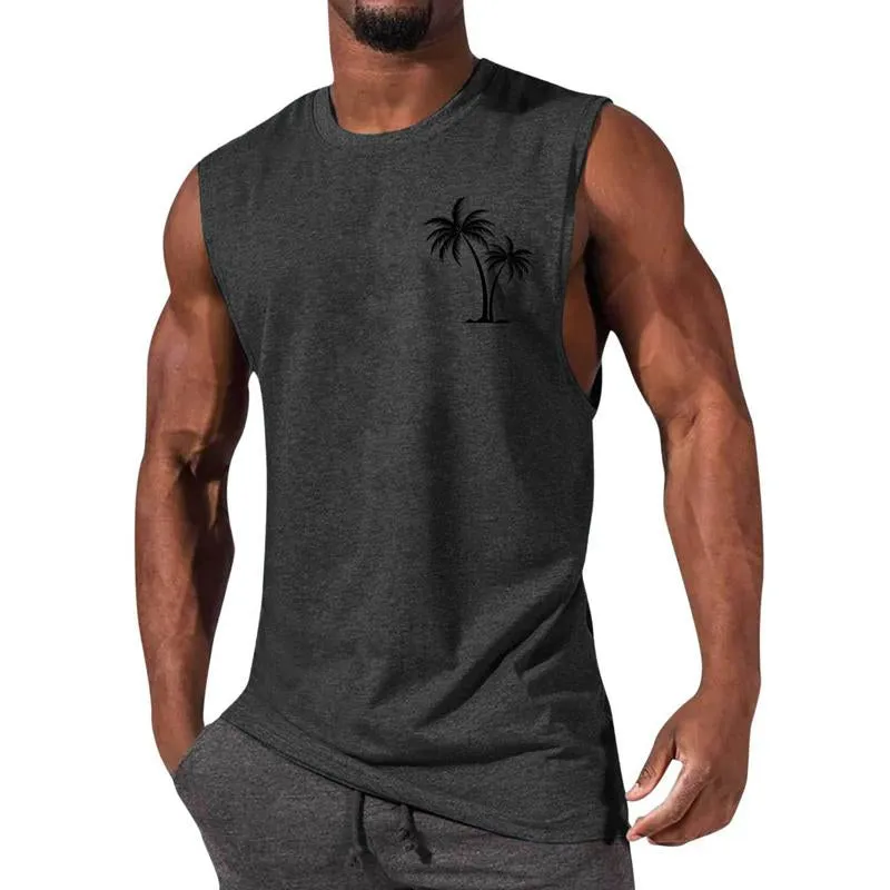 Men's Casual Sports Printed Round Neck Tank Top 12305907X sold by Manly product image thumbnail 3