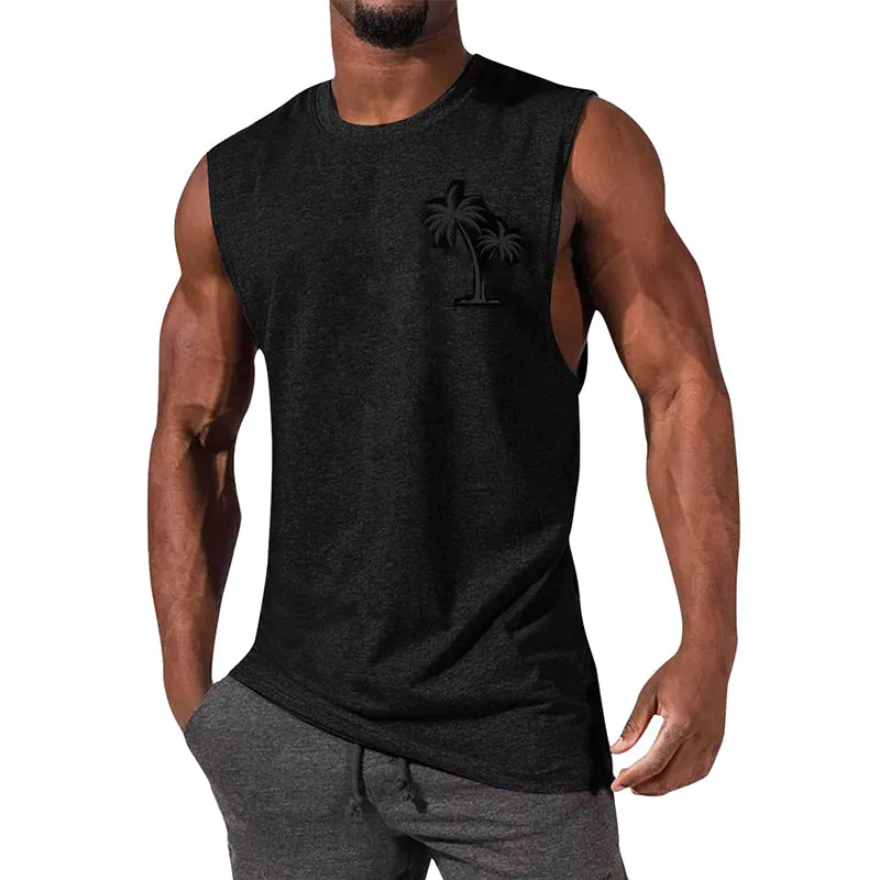 Men's Casual Sports Printed Round Neck Tank Top 12305907X sold by Manly product image thumbnail 4