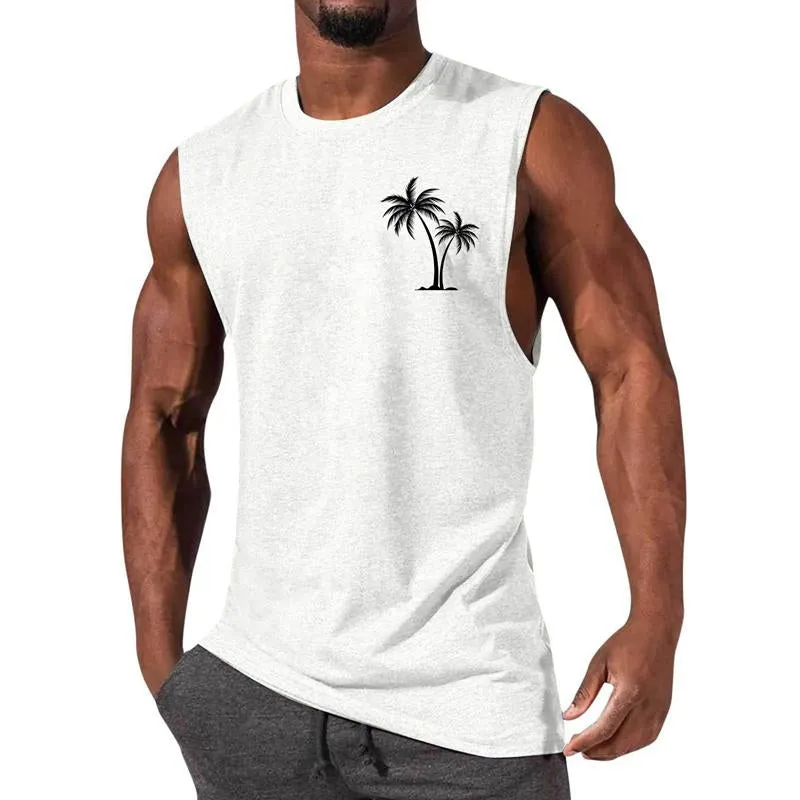 Men's Casual Sports Printed Round Neck Tank Top 12305907X sold by Manly product image thumbnail 2