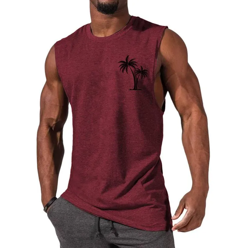 Men's Casual Sports Printed Round Neck Tank Top 12305907X sold by Manly product image thumbnail 5