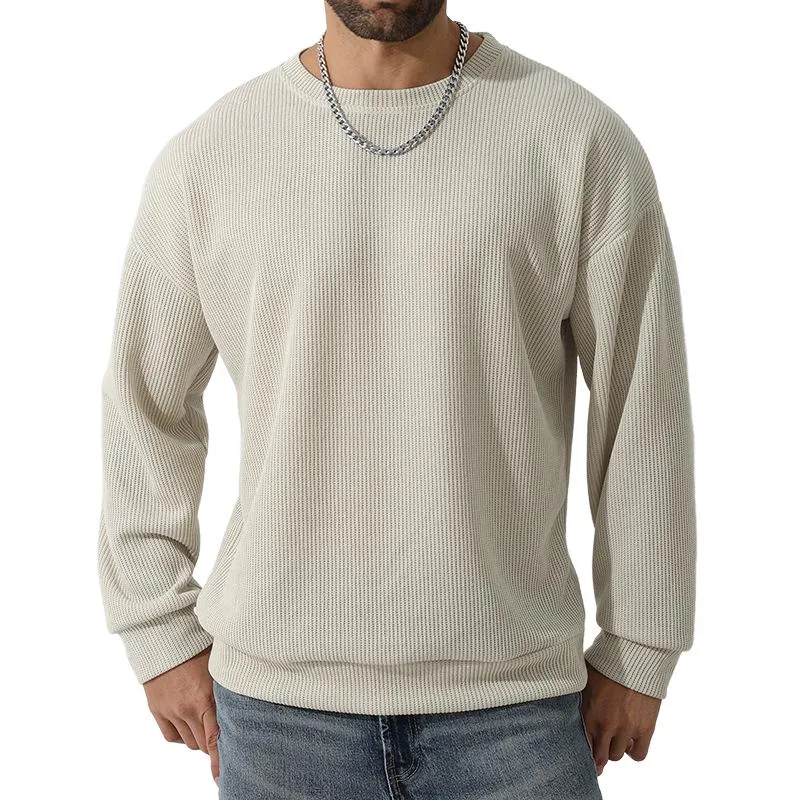 Men's Casual All-match Round Neck Long-sleeved Knitted Bottoming Shirt 89220568F sold by Manly product image thumbnail 2