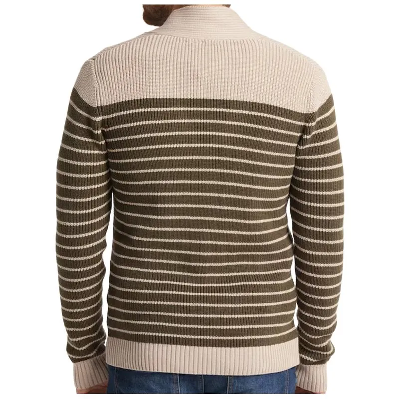 Men's Casual V-neck Striped Long Sleeve Cardigan 71657895F sold by Manly product image thumbnail 2