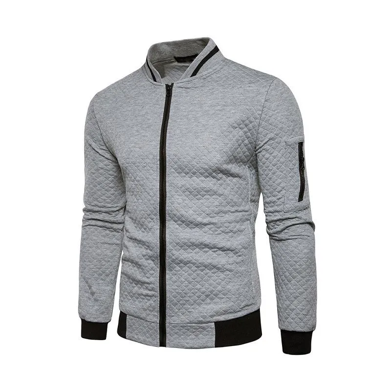 Men's Classic Casual Plaid Sports Zipper Multi-Pocket Jacket 35154650K sold by Manly product image thumbnail 2