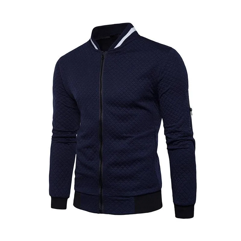 Men's Classic Casual Plaid Sports Zipper Multi-Pocket Jacket 35154650K sold by Manly product image thumbnail 4