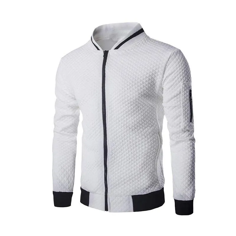 Men's Classic Casual Plaid Sports Zipper Multi-Pocket Jacket 35154650K sold by Manly product image thumbnail 3