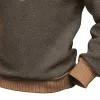 Men's Colorblock Knitted Stand Collar Pullover Sweater 52110443X sold by Manly