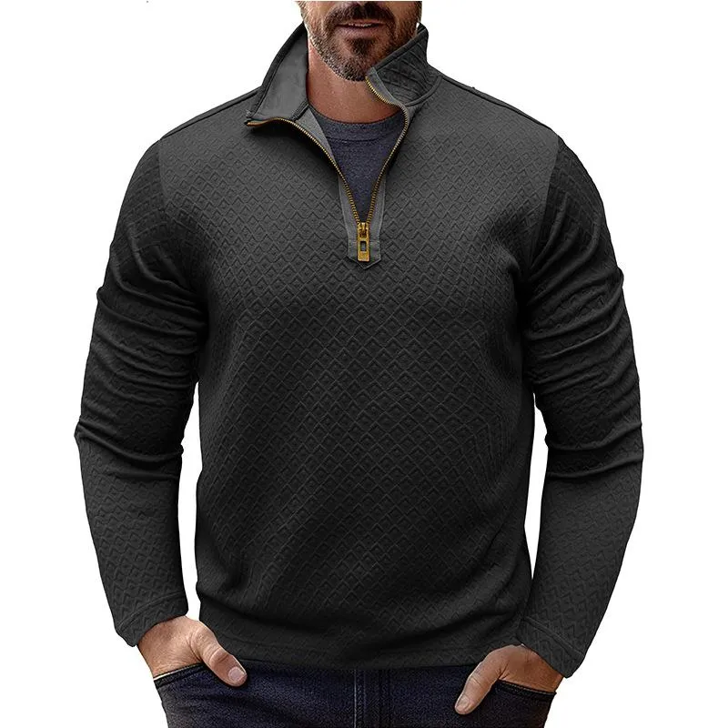 Men's Casual Zip-up Stand Collar Sweatshirt 91362105X sold by Manly product image thumbnail 3