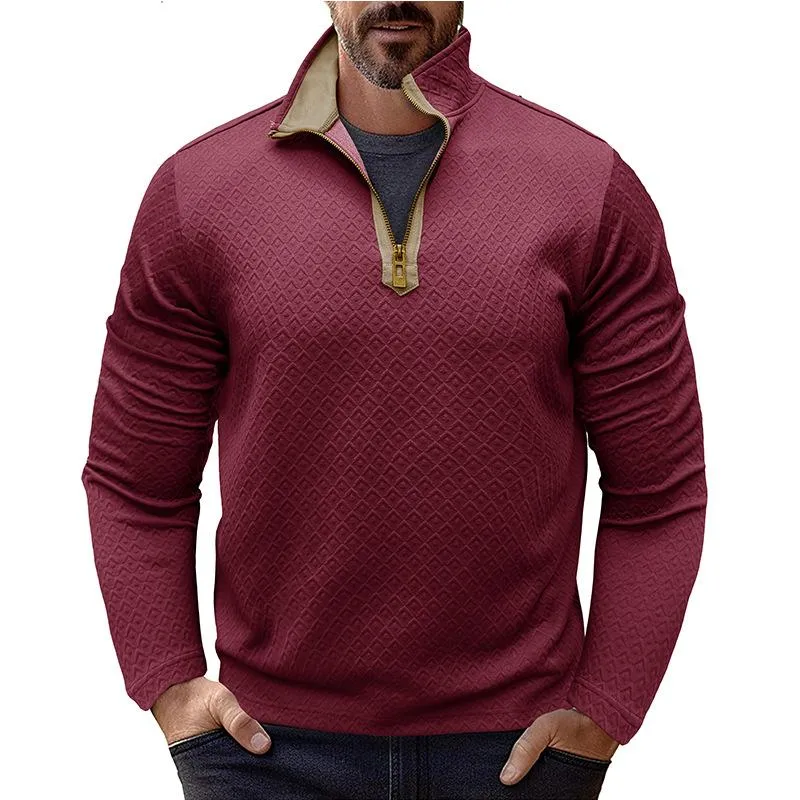 Men's Casual Zip-up Stand Collar Sweatshirt 91362105X sold by Manly product image thumbnail 4