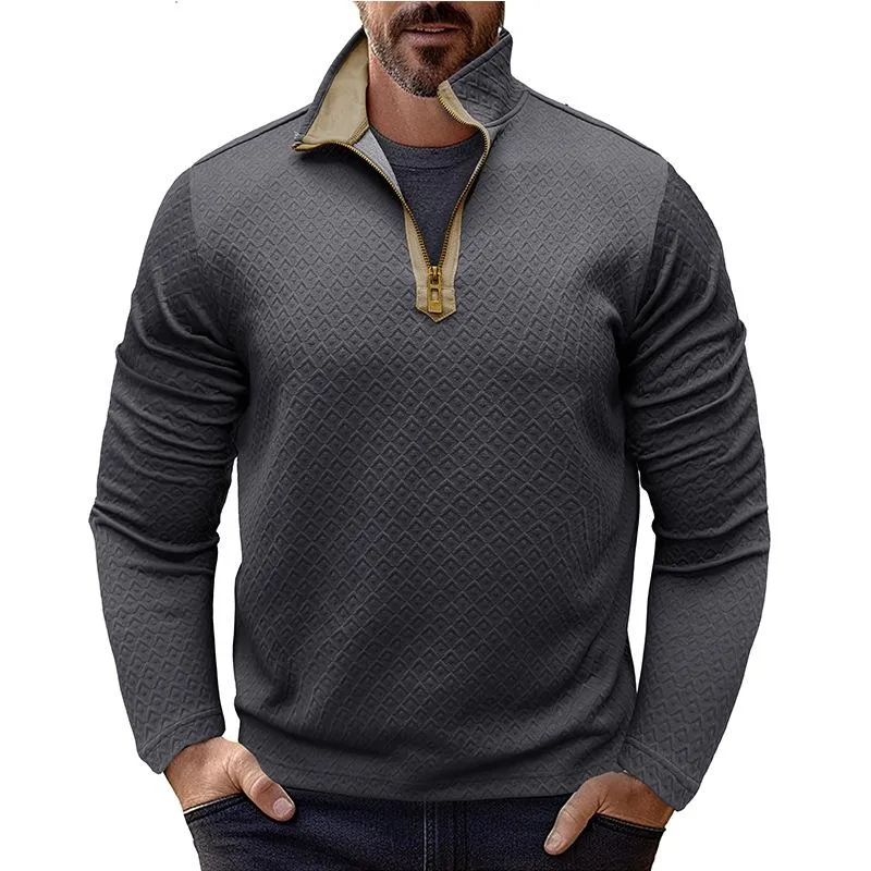 Men's Casual Zip-up Stand Collar Sweatshirt 91362105X sold by Manly