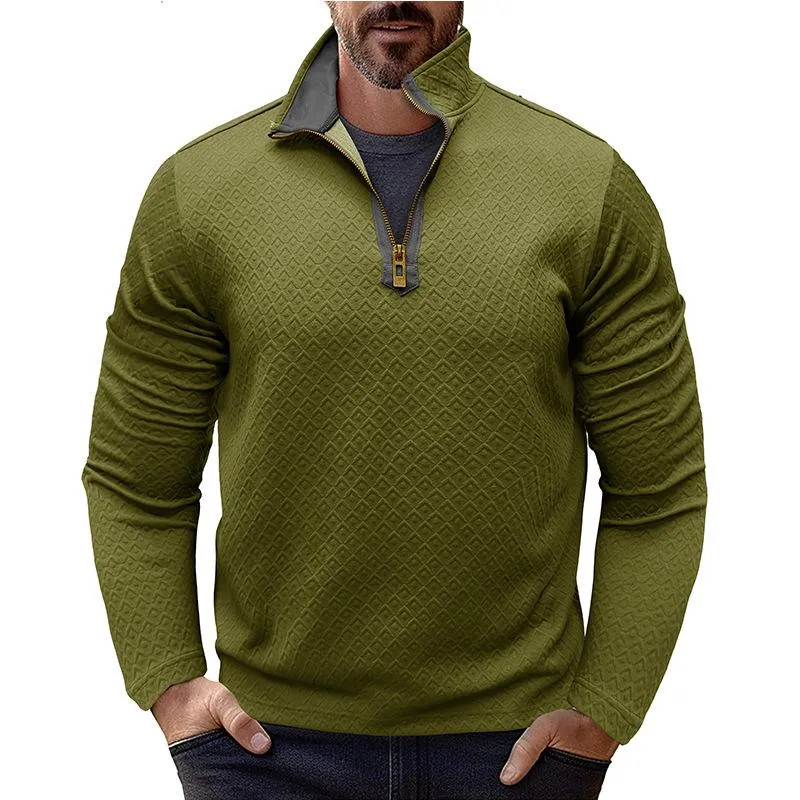 Men's Casual Zip-up Stand Collar Sweatshirt 91362105X sold by Manly product image thumbnail 5
