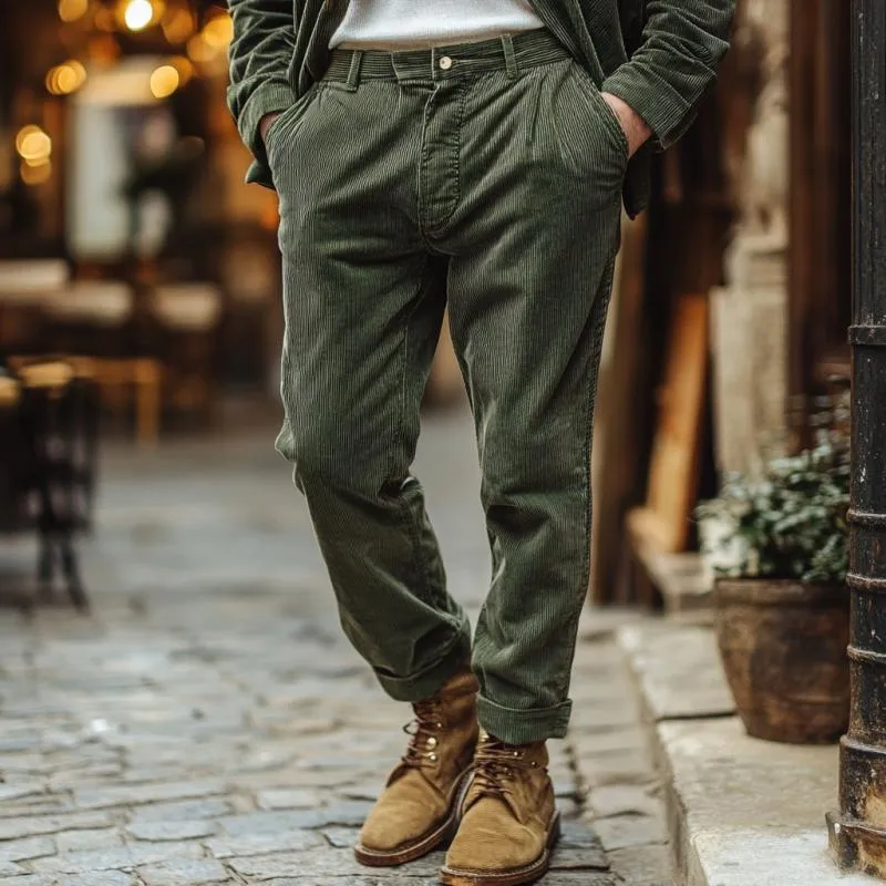Men's Vintage Classic Casual Comfort Pocket Corduroy Pants 06643567K sold by Manly product image thumbnail 2