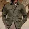 Men's Army Green Multi-Pocket Button Jacket 70904122U sold by Manly