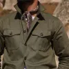 Men's Army Green Multi-Pocket Button Jacket 70904122U sold by Manly